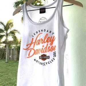 Harley Davidson White tank top